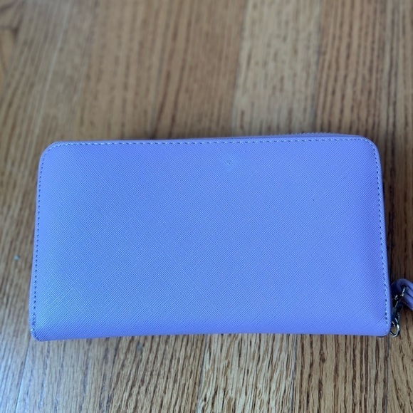 BETSEY JOHNSON Women’s Lavendar Wristlet Wallet with Bow OS Formal Spring Party - Picture 7 of 8